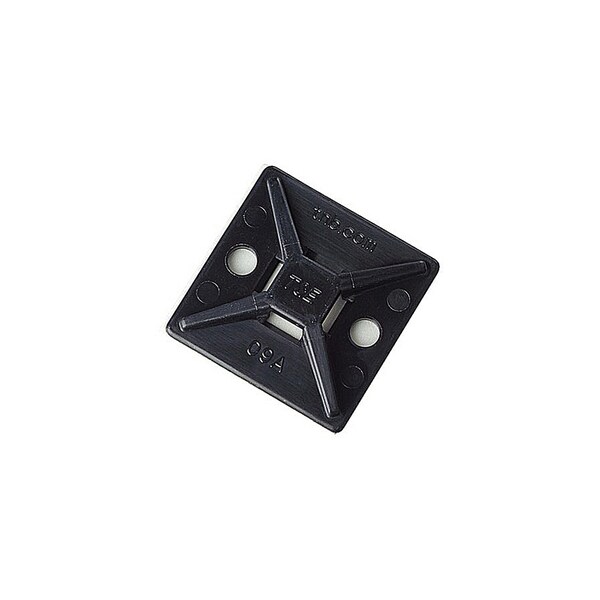 Thomas & Betts CABLE TIE MOUNTING BASE, BLK NYLON 6.6 FOR TEMP UP, TO 70C (158F) MPNY-750A-0-D